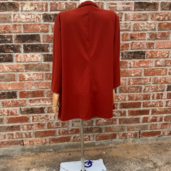 NYCC burnt orange/rust colored sweater with pockets / 1X / Excellent condition - Picture 7 of 9